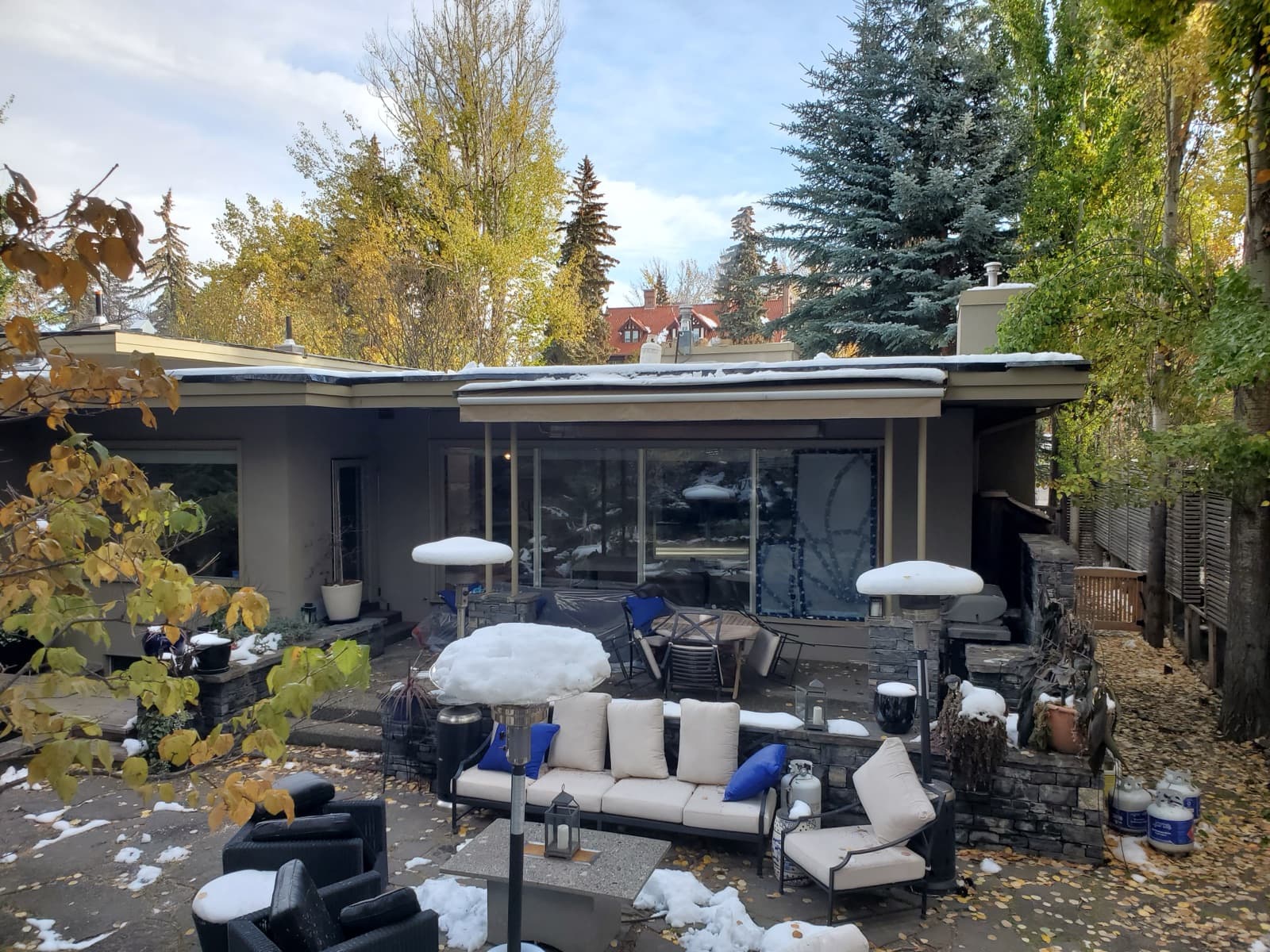 Home during a structural renovation